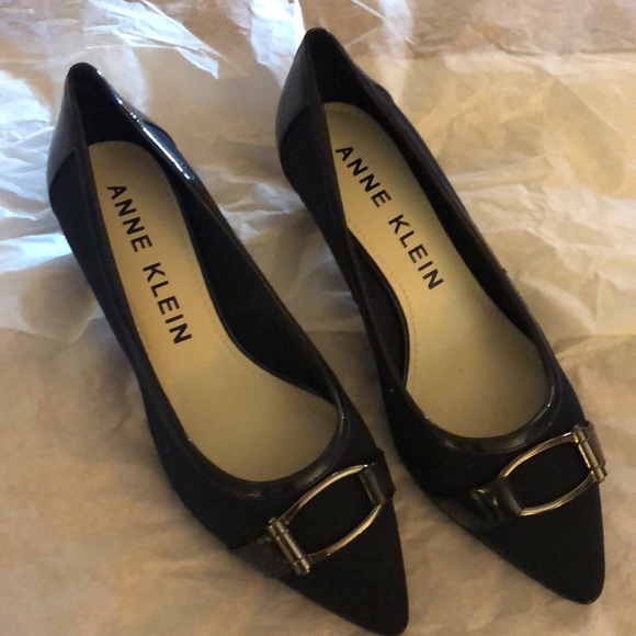 navy blue anne klein shoes